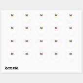 Vintage Gravure Gouden Retriever Vader Hart Sticker (Vel)