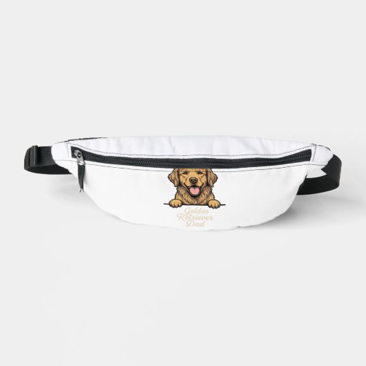 Vintage Gravure Gouden Retriever Vader Heuptasje (Voorkant)