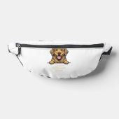 Vintage Gravure Gouden Retriever Vader Heuptasje (Liggend)