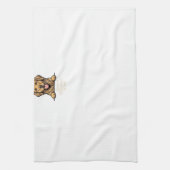 Vintage Gravure Gouden Retriever Vader Theedoek (Verticaal)