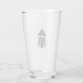 Vintage Gravure Motorrijder Vectorontwerp_1 Glas (Achterkant)