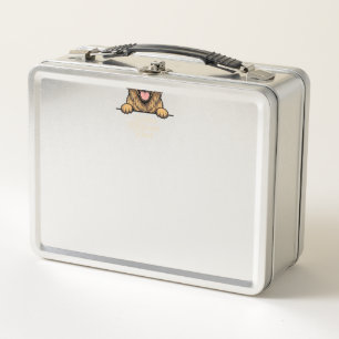 Vintage Gravure van Vader met Gouden Retriever