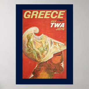 Vintage Greece Travel Poster