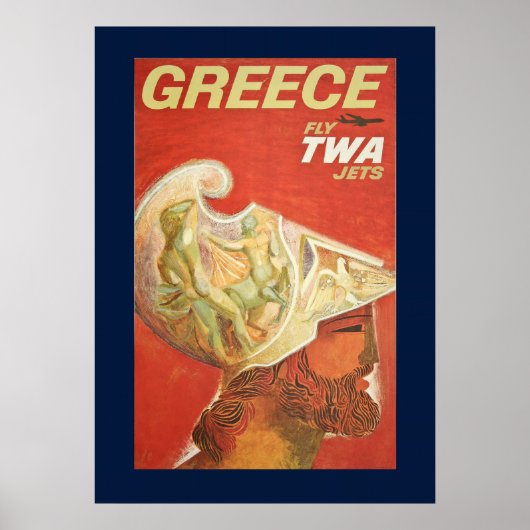 Vintage Greece Travel Poster (Voorkant)