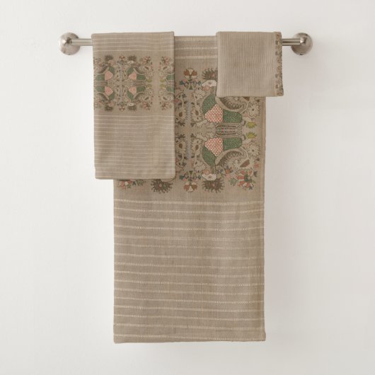 Vintage Greek Pattern Bad Handdoek (Insitu)