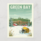 Vintage Green Bay Wisconsin Briefkaart (Voorkant)