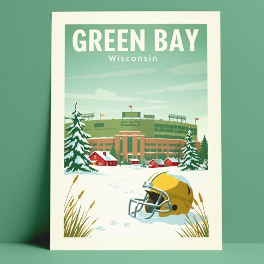 Vintage Green Bay Wisconsin Briefkaart