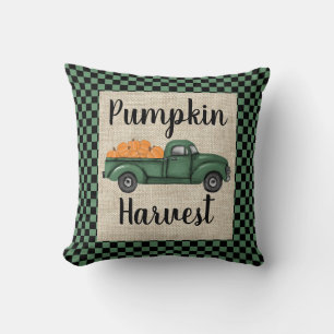 Vintage Green Pumpkin Truck Sierkussen