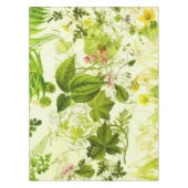 Vintage Greenery Botanische Waterverf van wilde bl Tafelkleed (Voorkant)