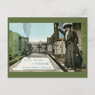 Vintage greetings from Ostend Briefkaart