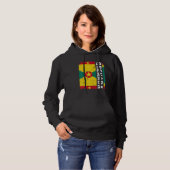 Vintage Grenadian Flag Grenada Pride Roots Heritag Hoodie (Voorkant volledig)
