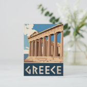 Vintage Griekenland Briefkaart (Staand voorkant)