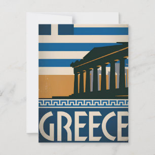 Vintage Griekenland Briefkaart