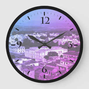 Vintage Griekenland Nafplion Stad Horloge Grote Klok