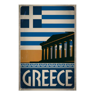 Vintage Griekenland Perfect Poster