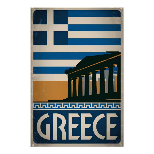 Vintage Griekenland Perfect Poster (Voorkant)