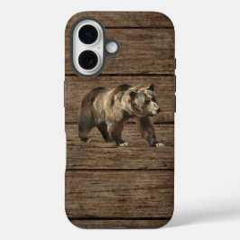 Vintage Grizzlybeer iPhone 16 Hoesje
