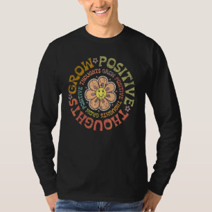 Vintage Groei Positieve Gedachten Mentale Gezondhe T-shirt