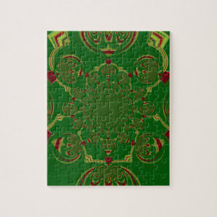 Vintage Groen Legpuzzel