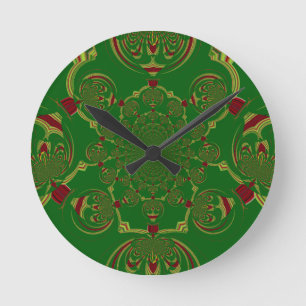 Vintage Groen Ronde Klok