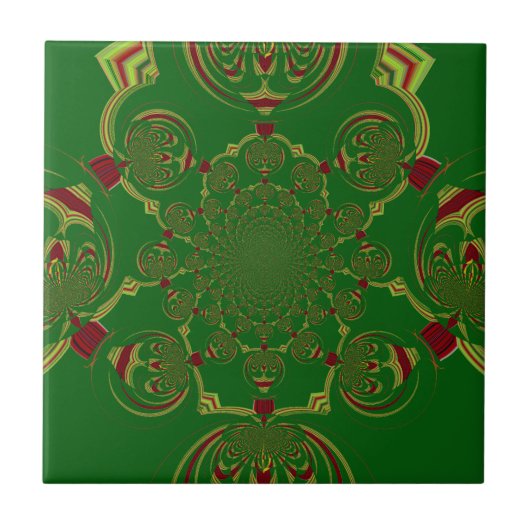 Vintage Groen Tegeltje (Voorkant)