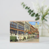 Vintage Groene Benches Sint-Petersburg Briefkaart (Staand voorkant)