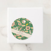 Vintage groene boho bloemstuk aangepaste bruilofts bedankjes labels (In situ)