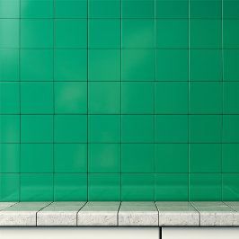 Vintage groene wand | Minimalistisch vierkant Tegeltje