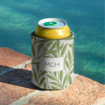 Vintage Groene Wilgenbladeren Monogram