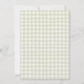 Vintage groene zachte bruidsshower kaart (Achterkant)