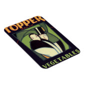 Vintage Groente Label, Art Deco Romance Magneet (Rechterzijde)