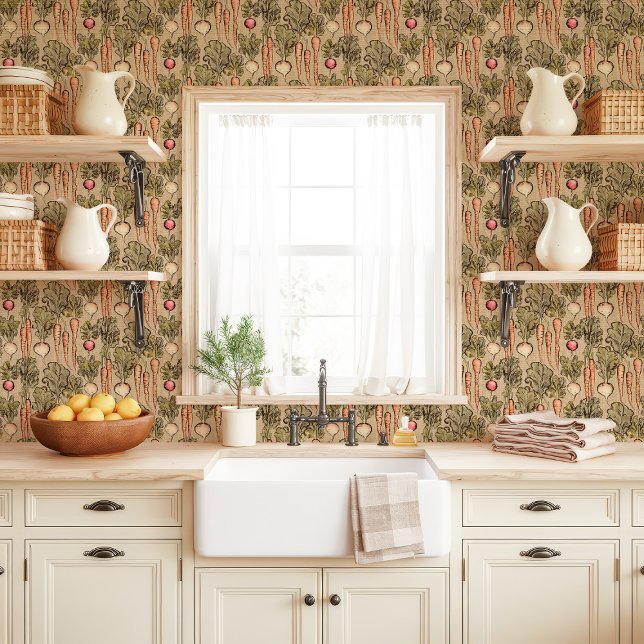 Vintage groenten en fruit behang (Creator heeft geüpload)