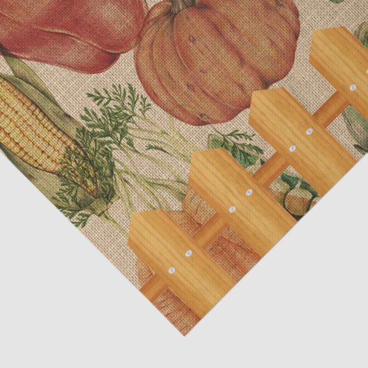 Vintage groenten en fruit tissuepapier (Detail)