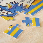 Vintage groet uit Maryland Legpuzzel (Zijkant)