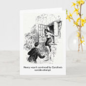 Vintage groetenkaart kaart (Gele Bloem)