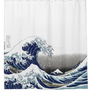 Vintage, Grote 葛, Hokusai, の 神 北奈 Douchegordijn