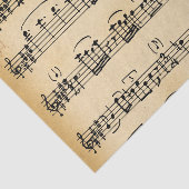 Vintage grote Muzieknoten — losblad Tissuepapier (Detail)