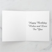 Vintage Grote Verjaardag Angel Kind Schrijven Aan  Kaart (Binnen)