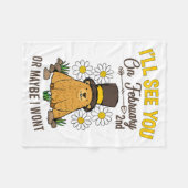 Vintage Groundhog Day 2 februari-viering  Fleece Deken (Voorkant (Horizontaal))