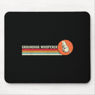 Vintage Groundhog fluisteraar Ground Hog Day Manne Muismat