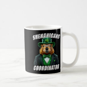 Vintage Groundhog Kabouter Ground Hog Day St Pat Koffiemok