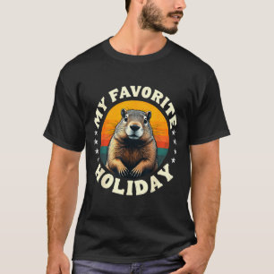 Vintage Groundhog Meteorologie Groundhog Day 2025  T-shirt