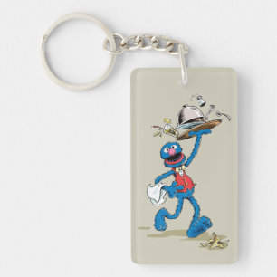 Vintage Grover de Kelner Sleutelhanger