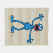 Vintage Grover Fleece Deken (Voorkant (Horizontaal))
