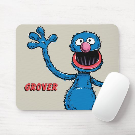 Vintage Grover Muismat (Met muis)