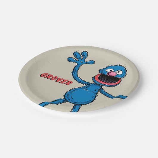 Vintage Grover Papieren Bordje (Gekanteld)