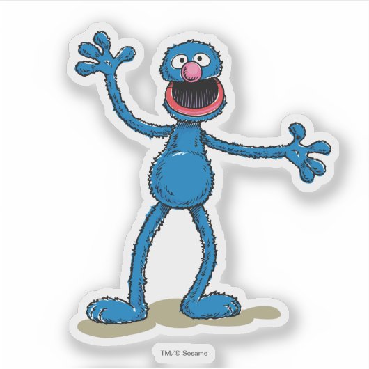 Vintage Grover Sticker (Voorkant)