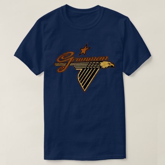 Vintage Grumman Vliegtuig T-shirt (Design voorkant)