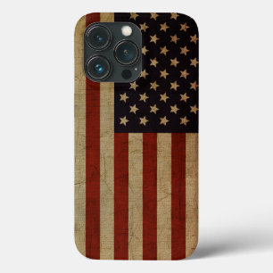 Vintage Grunge Amerikaanse Vlag Case-Mate iPhone Case