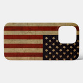 Vintage Grunge Amerikaanse Vlag Case-Mate iPhone Case (Achterkant (horizontaal))
